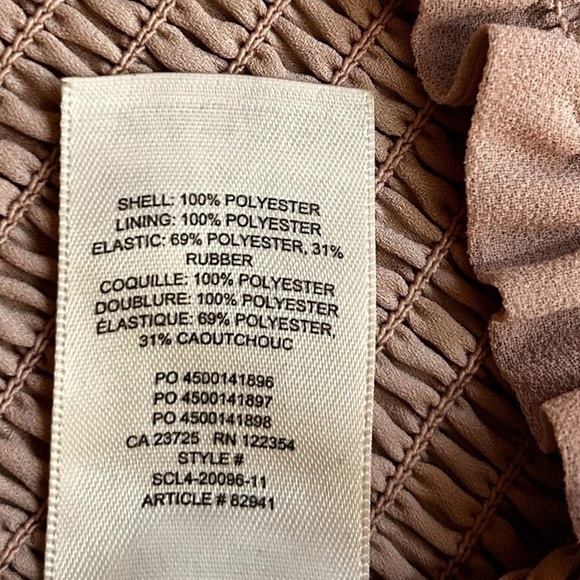 Aritzia Wilfred Saga Blouse- Smocked Square Neck Puff Sleeve Blouse- Size Medium - Picture 10 of 12